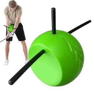 lot 1167 image: The Connector Golf Training Aid, Swing Trainer for Posture Correction Practice, Golf Training Aids Helps Train Proper Swing Mechanics, Arm Structure, for Golfers at All Levels (Green) - Retail $37
