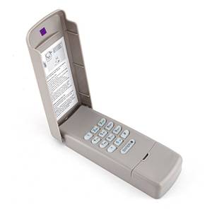 lot 1181 image: for LiftMaster 377LM Wireless KeypadKeyless Entry Compatible with Purple Learn Button Sears Craftsman  Chamberlain Garage Door Openers 315Mhz Security  - Retail $20