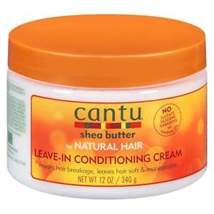 lot 127 image: Cantu Shea Butter for Natural Hair Leave-In Conditioning Cream 12 fl. oz. Jar - Retail $39