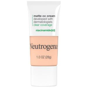 lot 151 image: Neutrogena Clear Coverage Flawless Matte Color Correcting Cream, Full-Coverage - 1.0 Shell - Retail $17