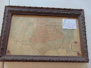 lot 4842 image: Phillips 66 Map in Frame - Frame moves away from wall