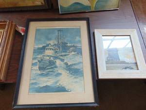 lot 4846 image: Selection of Nautical PrintsDecor