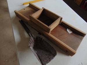 lot 4909 image: Cabbage cutter and coal scoop