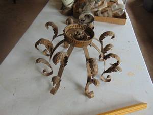 lot 4917 image: Antique metal ceiling fixture