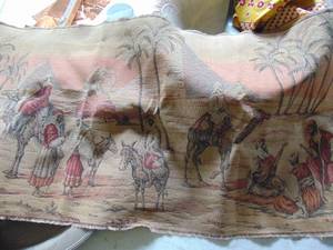 lot 4929 image: Desert themed tapestry table runner