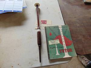 lot 4944 image: Bagpipe MouthPiece and Instruction Booklet -  Practice Practice Practice