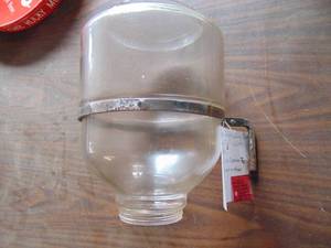 lot 4953 image: Hoosier Cabinet Jar with Bracket - No Lid