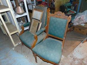lot 4958 image: Pair of Eastlake Style Chairs