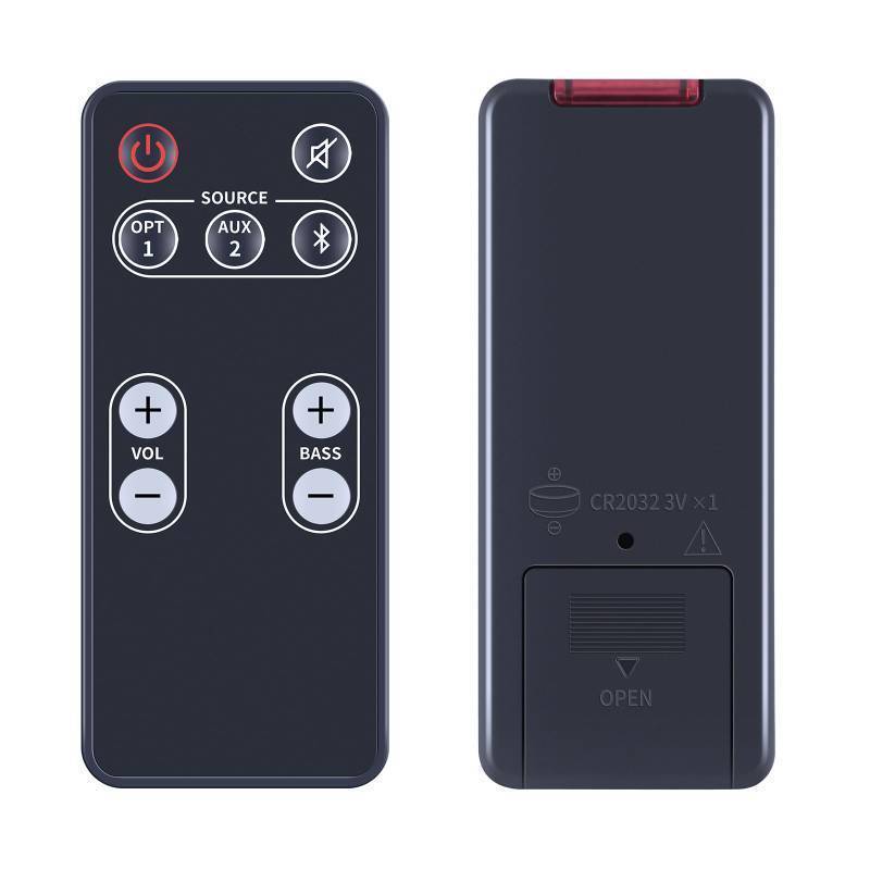 lot 35967 image: Replacement Remote Control Compatible for Polk Audio Video Soundbar Speaker System FR1 DSB1 D581 RE95201 E9520-1 Sound Bar Remote Controller - Retail $12