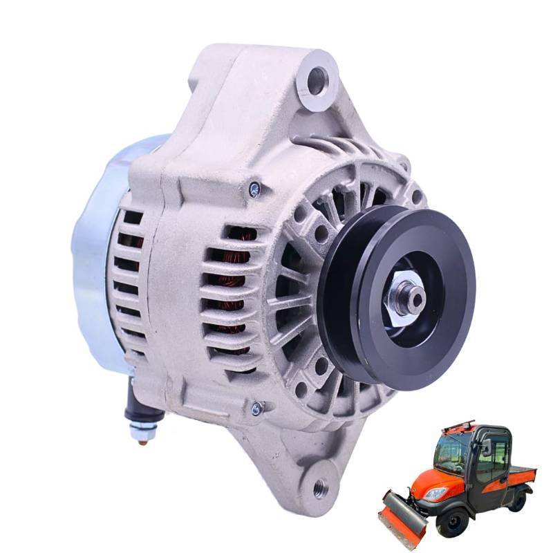 lot 36109 image: 12V 75A K7711-61900 Alternator for Kubota UTV RTV1100 RTV-X1100C All Years for Kubota D1105-E2-UV 24.8HP Diesel Engine # K7711-61900 K7711-61901 K7711-61902 102211-6060 400-52227 - Retail $146