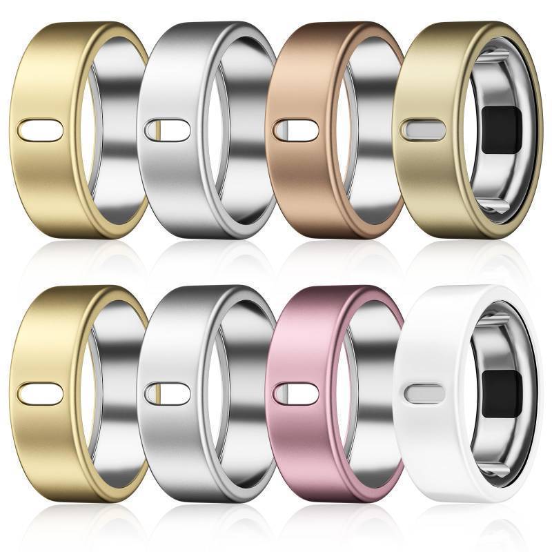lot 44972 image: 8 Pack Cover Compatible with Oura Ring Gen 4Oura Ring Gen 3 HorizonHeritage, Charging Directly Matte Texture Wear-Resistant Anti-Scratch TPU Protector for Oura Rings Women Men D, Size 8 - Retail $9