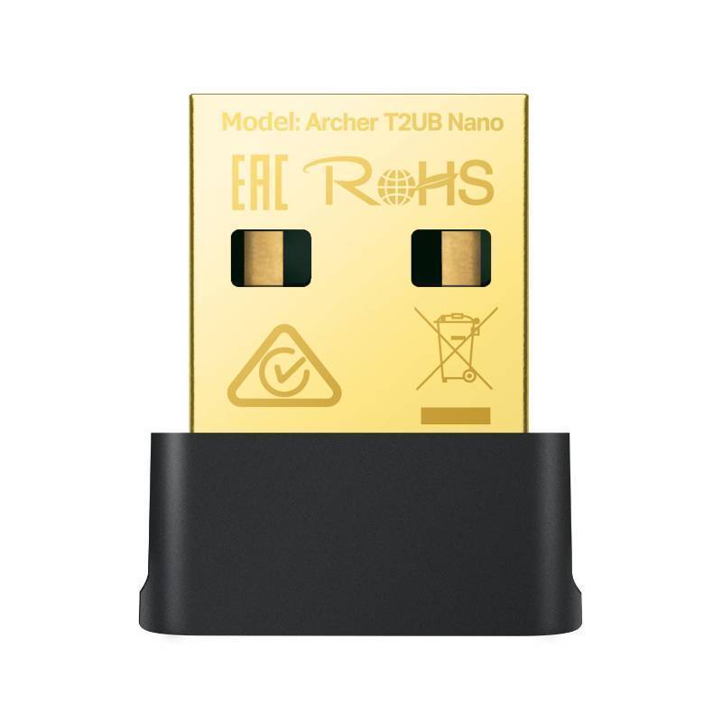 lot 55831 image: TP-Link Nano 2-in-1 USB Bluetooth WiFi Adapter AC600(Archer T2UB Nano)- Bluetooth 4.2 with 2.4G5G Dual Band Wireless Network Adapter for Desktop PC, WPA3, Supports Windows 11,10, 8.1,8, 7 - Retail $17