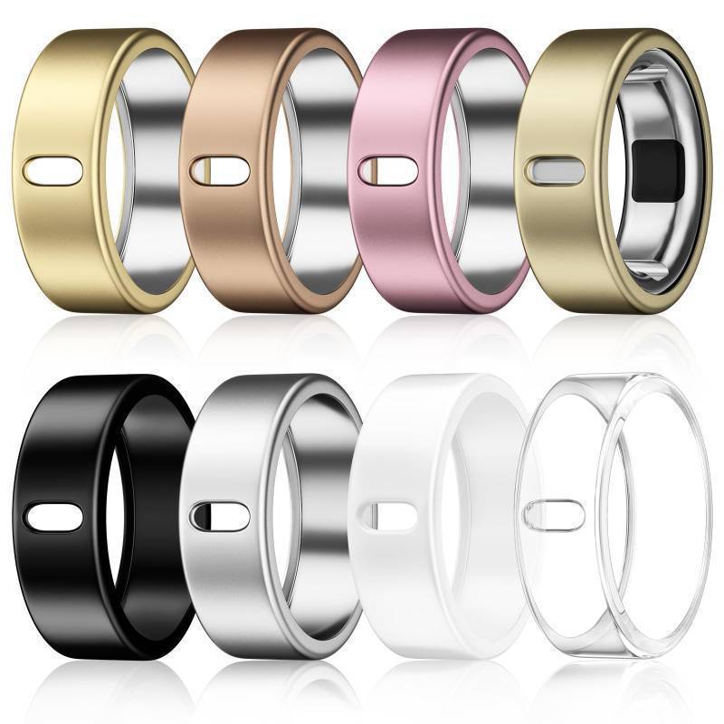 lot 55920 image: 8 Pack Cover Compatible with Oura Ring Gen 4Oura Ring Gen 3 HorizonHeritage, Charging Derectly, Matte Texture Wear-Resistant Anti-Scratch TPU Protector for Oura Rings Women Men��A,Size 8 - Retail $10