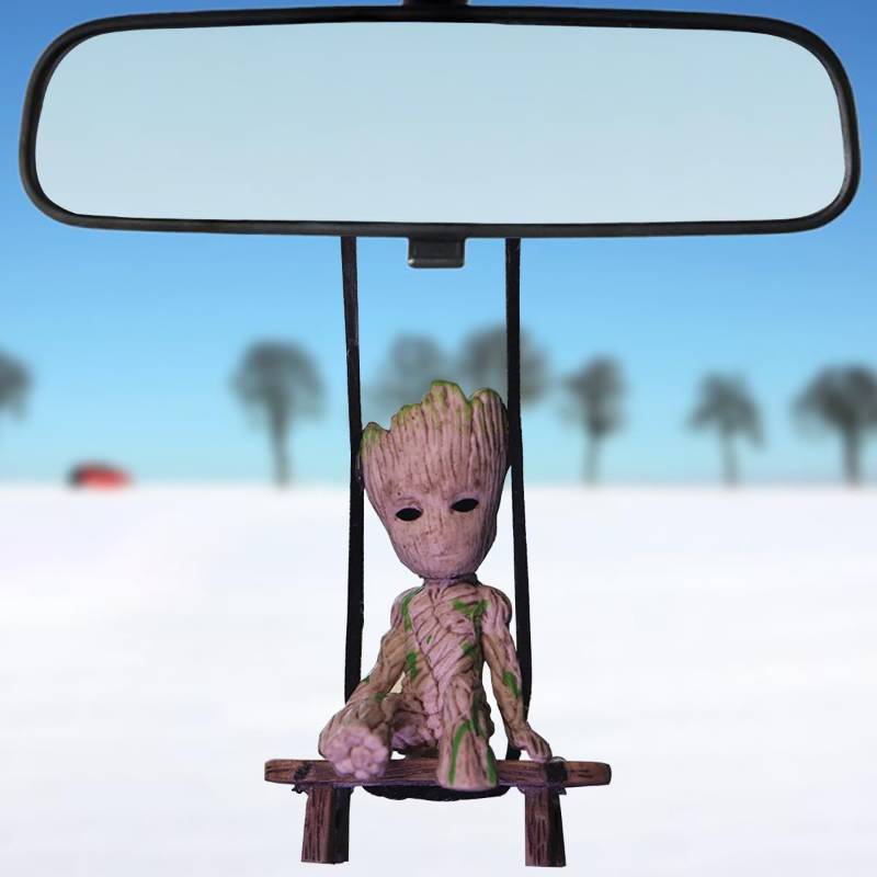 lot 55955 image: Car Swing Ornament, Mirror Hanging Car Interior Accessory, For Rear View Mirror, Gardening Hanging. BROKEN. - Retail $10