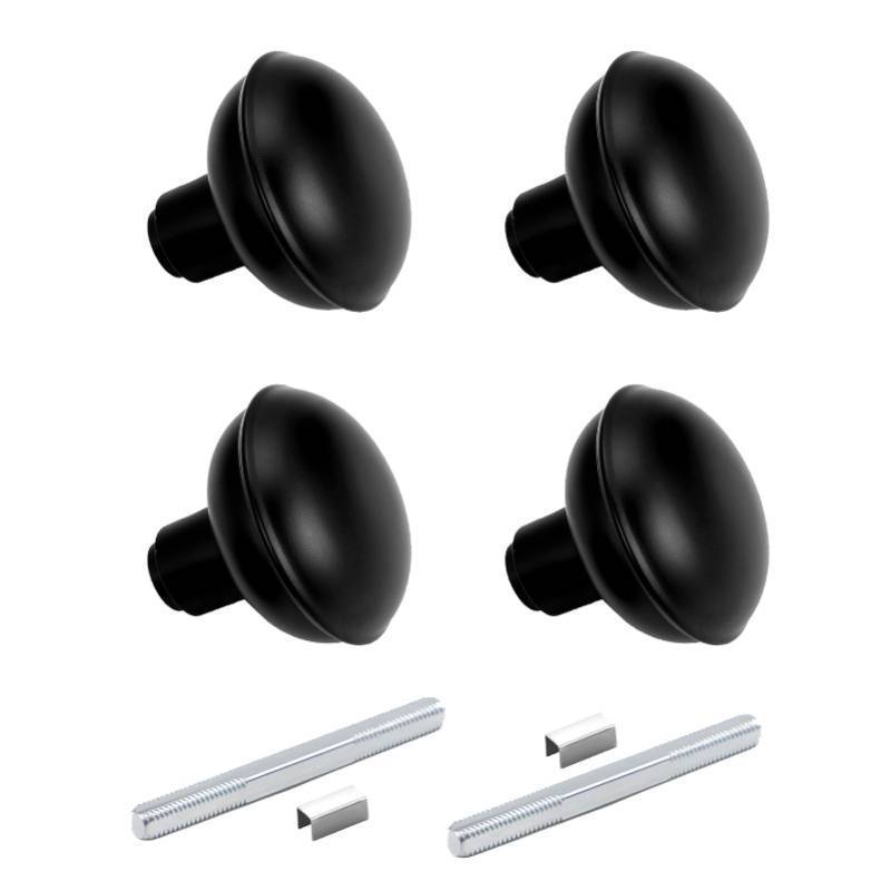 lot 62508 image: 2 Pack Vintage Black Door Knob Set with Spindle, Old Style Door Knobs Replacement Set for Interior Doors, Matte Black - Retail $20