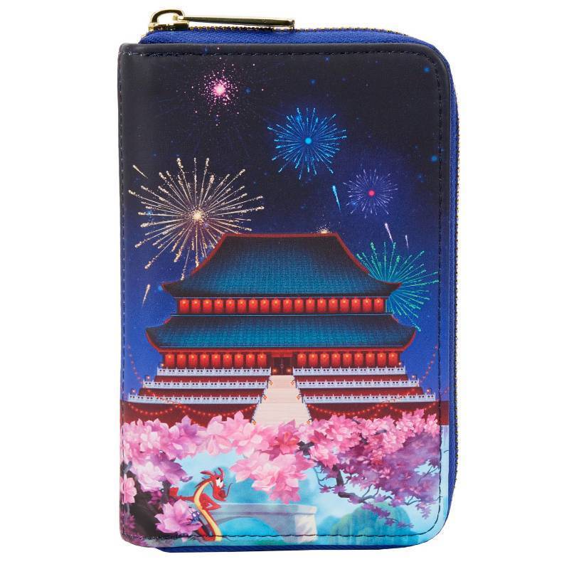 lot 62550 image: DISNEY MULAN CASTLE ZIP AROUND WALLET - Retail $31