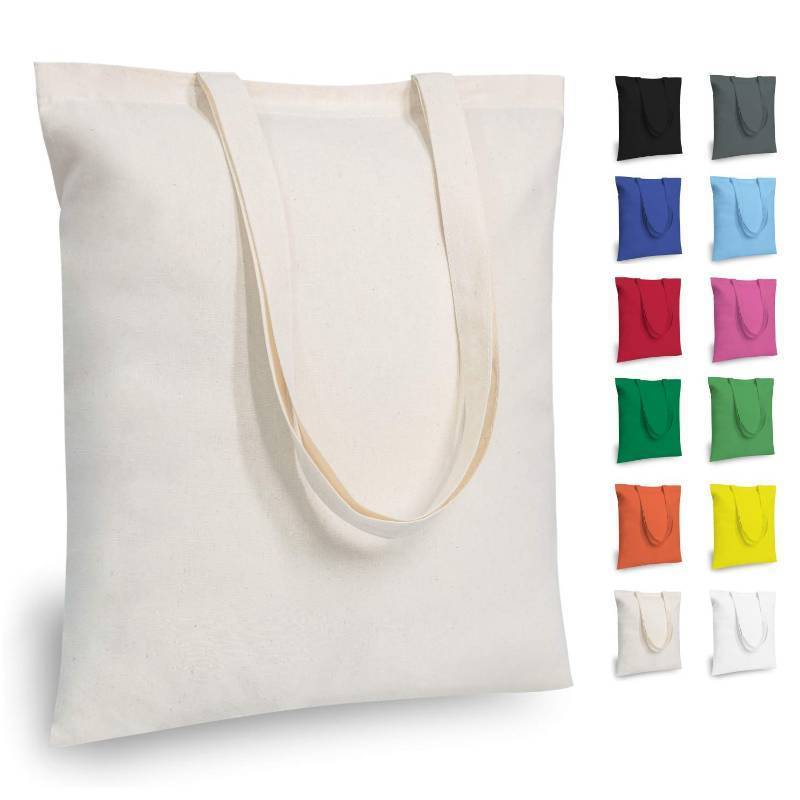 lot 62620 image: 16x15 Cotton Tote Bags, Lightweight Medium Reusable Grocery Shopping Cloth Bags, Suitable for DIY, Advertising, Promotion, Gift, Activity - Retail $2