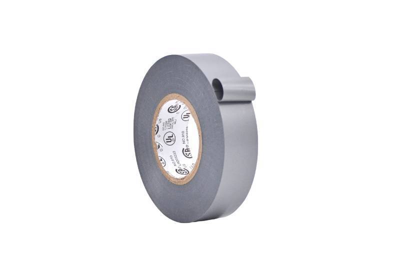 lot 62700 image: ETC766 Professional Grade General Purpose Gray Electrical Tape ULCSA Listed core. Vinyl Rubber Adhesive Electrical Tape 34inch X 66ft. - Use At No More Than 600V & 176F (Pack of 1) - Retail $9