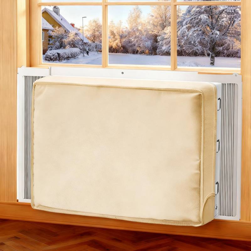 lot 62733 image: Waterproof Ac Covers for Inside Thickened Indoor Window Ac Covers 21153.5 Inch 3 Layers Insulation Air Conditioner with Foam and Aluminum Foil, Windproof Dustproof - Retail $7