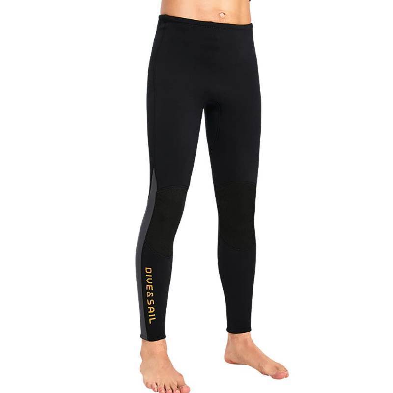 lot 62737 image: Wetsuit Pant Neoprene Pants for Women Men 3MM Snorkeling Scuba Long Pant Leggings, 2MM 1.5MM Diving Swim Tights Pants Wetsuits Shorts Sun Protection for Surfing Cold (3MM Black Men, X-Large) - Retail $38
