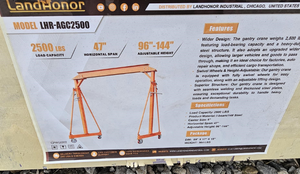 lot 47071 image: Landhonor  2,500 lbs Gantry Crane   LHR-AGC2500