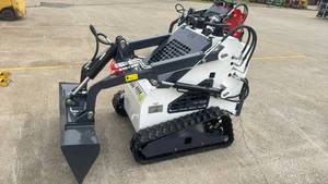 lot 50012 image: White Mini Skid Steer Loader with RATO Gas Engine ZJ-380-WHITE