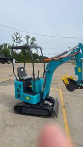 lot 52001 image: Blue Mini Excavator with RATO Gas Engine   ZJ-12-BLUE