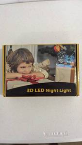 lot 17238 image: 3D LED Night Light with Holographic Display - Retail $15