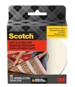 lot 14118 image: Scotch Indoor Double-Sided Self-Stick Adhesive 2-in White Anti-slip rug tape