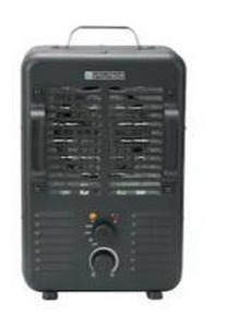 lot 14123 image: Utilitech 1500 -Watt Utility Fan Utility Indoor Electric Space Heater with Thermostat
