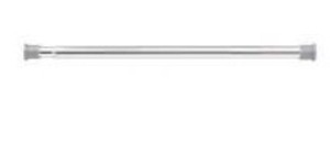 lot 14125 image: Style Selections 24 to 40-in Chrome Tension Single straight Adjustable Shower Curtain Rod