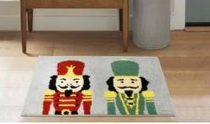 lot 14134 image: Holiday Living 20-in x 30-in Nutcracker Polyester Bath rug