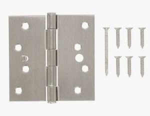 lot 14136 image: Reliabilt 4in Security Door Hinge, 3 Pack