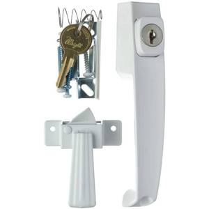 lot 14138 image: Wright Products VK333X3WH Push Button Key Lock- White