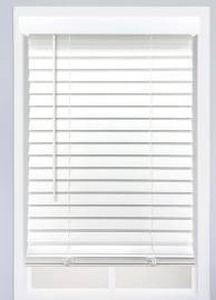 lot 14143 image: allen roth  2-in Cordless Room Darkening Faux wood Horizontal blinds, 30 x 72