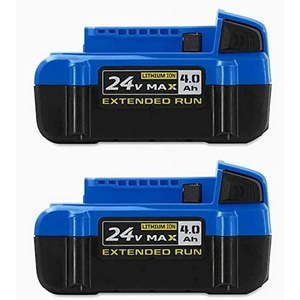 lot 14144 image: Kobalt 24-Volt Max 2-Pack 4 Amp-Hour 4 Amp-Hour Lithium Power Tool Battery