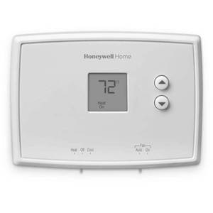 lot 14150 image: Honeywell Thermostat  Non-Programmable Thermostat  White  RTH111B1024E1