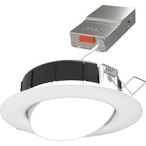 lot 14163 image: Juno Lighting Wf4 Adj Sww5 90Cri M6 Contractor Select Wafer 4  Wide Switchable Cct