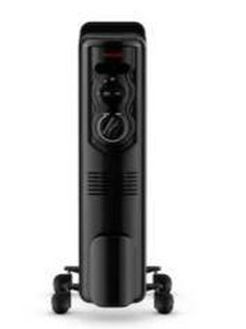 lot 14176 image: Utilitech 1500 -Watt Oil-filled radiant Utility Indoor Electric Space Heater with Thermostat