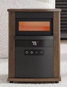 lot 14182 image: Utilitech 1500 -Watt Infrared quartz Cabinet Indoor Electric Space Heater with Thermostat with Remote