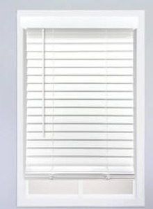 lot 14189 image: allen  roth  2-in Cordless Room Darkening Faux wood Horizontal blind, 30x72, White