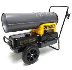 lot 14213 image: DEWALT 140000 -BTU Forced Air Kerosene Multi-fuel Construction Heater- Retail $505