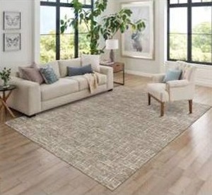 lot 14220 image: Origin 21 Celestial Aura 8 x 10 (ft) Loomed Polyester Sahara Mink Rectangular Indoor Professionally Clean Only Area rug