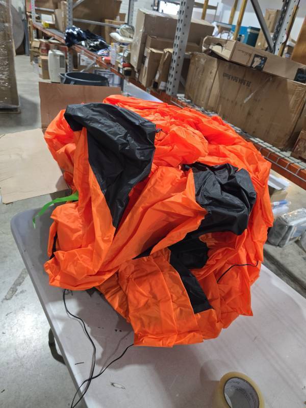 lot 3027 image: Big Ole Halloween Inflatable pumpkin