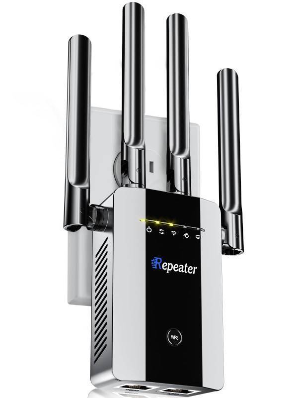 lot 4568 image: 2026 New WiFi Extender Signal Booster for Home, 17ksq.ft Long Range WiFi Repeater Wireless Routers Signal Amplifier, Mesh WiFi 15X Faster Access Point with Ethernet Port, 5 Working Modes