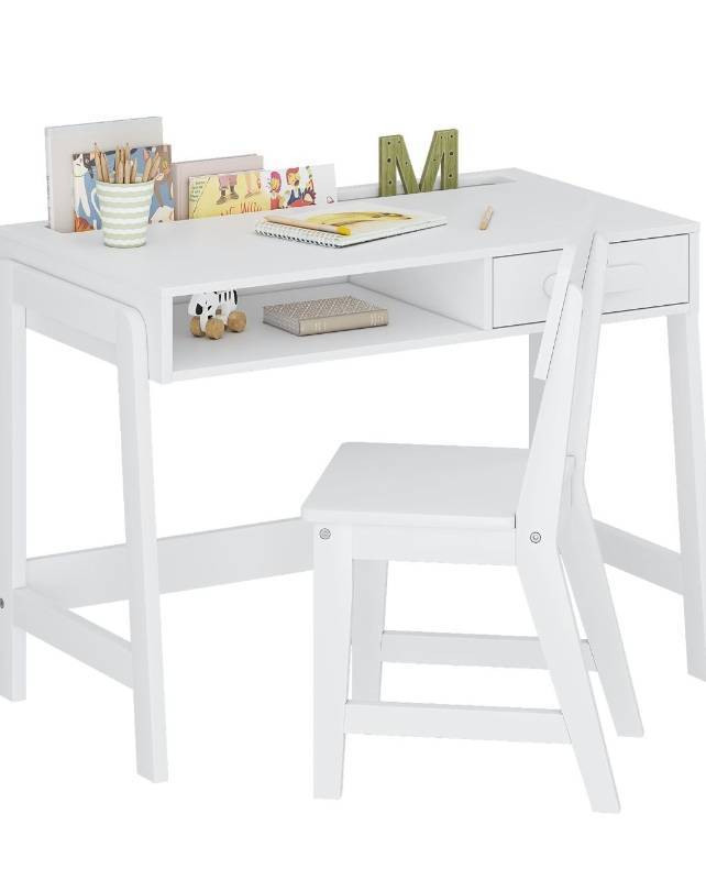 lot 6159 image: UTEX Kids Desk and Chair Set, Study Desk for Kids