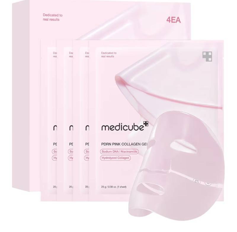 lot 9460 image: medicube Jelly Gel Mask with Salmon DNA PDRN Pink Collagen  Overnight Face Mask for Glass Glow Skin 10 each