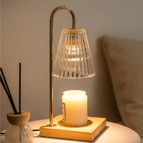 lot 3233 image: Candle Warmer Lamp with Timer Dimmer, Birthday Gifts for Mom Women Friend Sister, House Warming Gift New Home, Vintage Clear Wax Melt Warmer, Dorm Room Office Apartment Home Decor