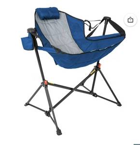 lot 1700 image: Members Mark Swing Lounger Camp Chair Navy
