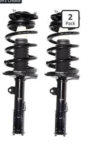 lot 1704 image: Front Pair Complete Struts Shocks Assembly wCoil Spring Replacement for 2003-2008 Toyota Matrix Pontiac Vibe Suspension Kit 172116 172117